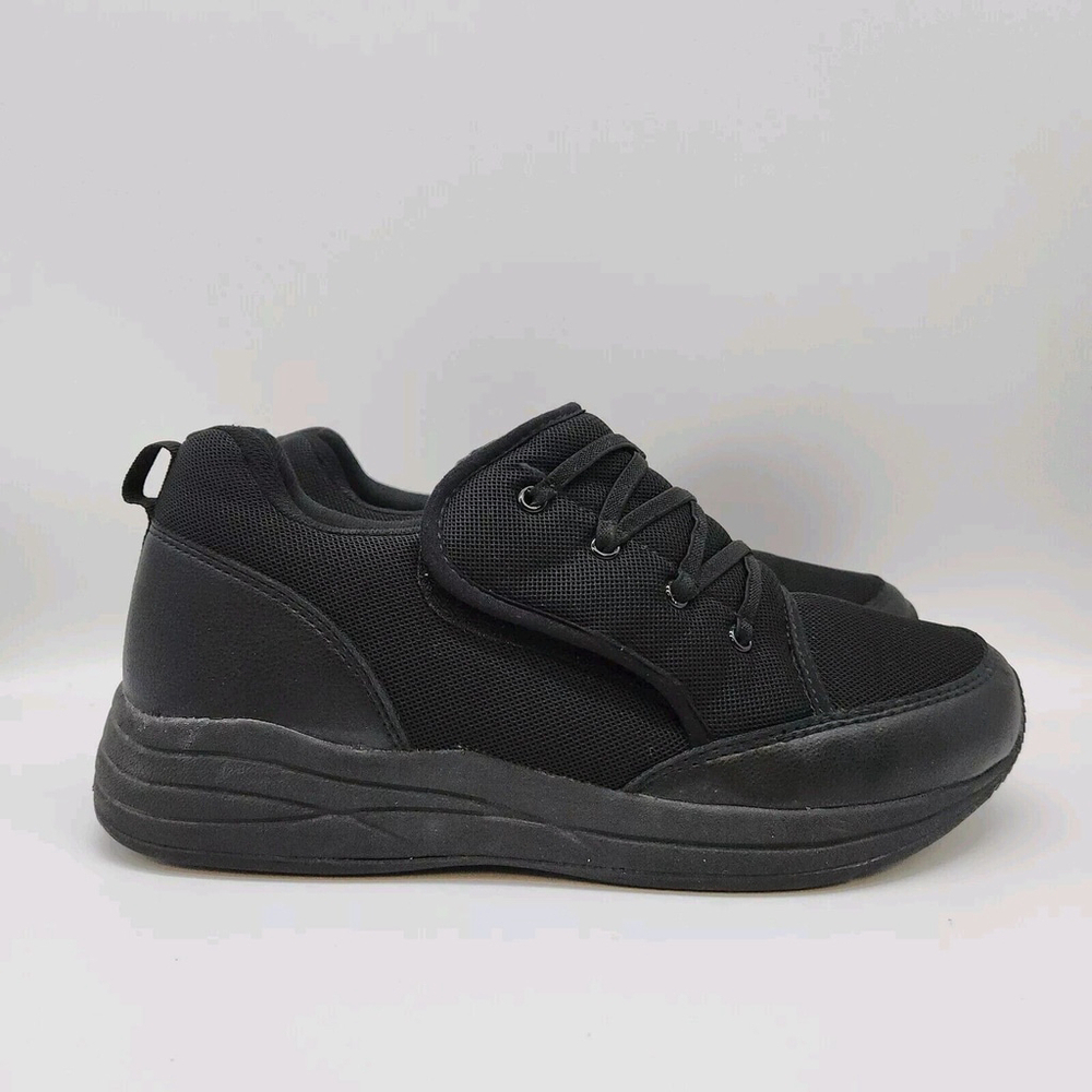 Drew Men's Strength Black Combo Leather/Mesh Combo Casual Shoe 8M Leather $179